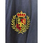 Y2K Chaus Navy 100% Cotton Cardigan Nautical Crest PREPPY Gold Buttons L Blue Size L Photo 2