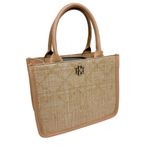 Caroline Hill  Ricky Mini Tote in Straw Nude Photo 0