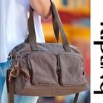 Kipling Shoulder Crossbody Bag Nylon Duffle Brown Photo 1