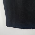 Loft ANN TAYLOR Skirt Size 4 Linen Blend Black Tie Belt Business Casual Office Photo 6