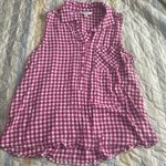 Time & Tru  large plaid tank top women’s Photo 0