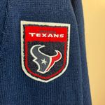NFL  Houston Texans Large / Extra Large Varsity Navy Blue Cardigan with Pockets Photo 2