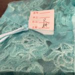 Women’s Chiffon Lace Appliqué Dress with Slit Prom Party Wedding NWOT 8 Photo 6