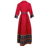 Vintage Constantine’s Las Vegas Red Printed Quilted Dress Pinup Retro 50’s Dress Size 12 Photo 3