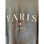 Gildan Long Sleeve Graphic Print Kangaroo Pocket Hooded Black Women's Size Large Photo 6