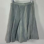 Free People  Country Western Bohemian Striped Ombre Candace Midi Skirt Size Small Photo 9