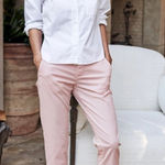 Frank & Eileen  Wicklow Pants Vintage Rose‎ Women’s Size 6 Italian Performance Photo 0