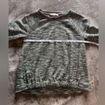 Loft  Petite Textured Woven Pullover Crewneck Sweater Women’s Shirt Sz MP EUC Photo 5