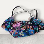 NWT Blush Profile Gottex Swimwear Multicolor Floral Ruffle Bikini Top Size Small Blue Photo 4