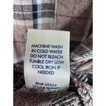 BKE Womens Plaid Long Sleeve Button Up Shirt Brown Black White Red Size S Photo 3