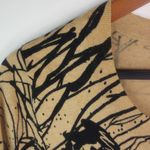 Mercer Street L Black Gold Roses Cardigan Sweater Size L Photo 3