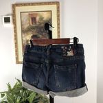 Iris  Jeans Cut Off Shorts Modern Vintage Black Stone Washed Size Small Photo 3