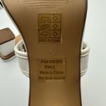 Journee Collection White Square Toe Block Heel Slingback Sandals Women's Size 9 Photo 8