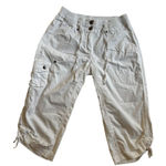 Bay Studio white capri Jogger size 8 Gray Photo 0