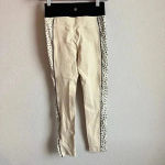 Vimmia  Women's Meow Side Print Piped Half &‎ Half Midrise Leggings Size S Photo 4