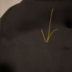 Frank & Eileen  $298 Isabelle Triple Fleece Black Midi Sweater Dress Fall Photo 6