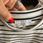 Iris  Black and White Striped Mini Dress Photo 2