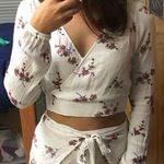 Mimi Chica White Floral Two Piece Set Photo 0