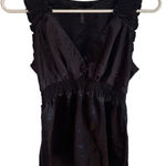 BCBG Maxazria Black satin tank top Photo 0