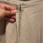 ZARA  Womens High Waisted Pleated Wide Leg Trouser Pants Beige Large‎ Photo 4