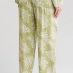 Rebecca Taylor  Fleur Silk Blend‎ green loungewear pajama pants size S Photo 0