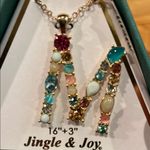 Pink JeweledNecklace with Gold Details New in box Red Photo 1