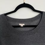 Aerie Sweater Women's Size M Lightweight Pockets Charcoal Gray Photo 3