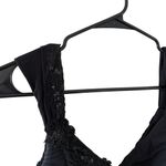 Sue Wong Vintage Black Beaded Ruched Dress Photo 3