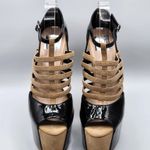 DV by Dolce Vit DV8 Dolce Vita Harleta Suede Nude Black Heels Open Toe Strappy Shoes 7.5 Photo 2