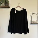Hue NWT Black Long Sleeve Crewneck Shirt You Are Strong Plus Size 3X Photo 1