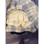 EP Golf Yellow Black Plaid Skort Size 6 Pleated Photo 1
