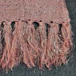 Pretty Angel Womens Crochet Linen Blend Pink Fringed Tank Top Tassels NWT Photo 2