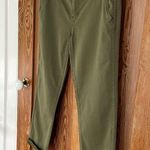 Current/Elliott The Confidant Pants In Army Green Chino Crop Trousers - Sz 24 Photo 5