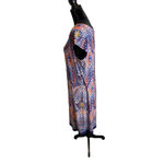 Liz Claiborne  Size 16 Multicolor Paisley Print Dress Short‎ Sleeve Boho Chic Photo 4
