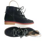 Hush Puppies Catelyn Hiker Boot in Black Suede Lace-Up Booties Women’s Size 9 Photo 3