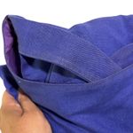 Geary Roark Kamisato Linen Dress Open Back Gold Button Detail Size 14* Blue Photo 13