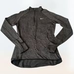 Nike Athletic Dri-Fit Dark Grey Long Sleeve Full Zipper Lightweight Sweatshirt S Photo 0
