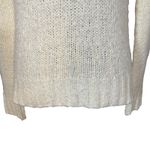 Energie Cream V-Neck Knit Pullover Sweater Women Sz M Photo 4