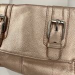 B Makowsky B. Makowsky Metallic Rose Gold Leather Crossbody Purse Photo 11