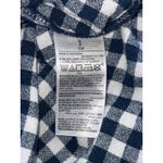 Old Navy  Blue White Gingham Smocked Sleeveless Linen Blend Sundress Womens Small Photo 7