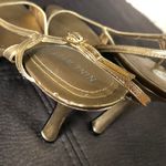 Nine West Gold Tone Open Sling Back Heeled Sandals Photo 9