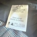 FARROW | Black White Gray Mini Plaid Wide Leg Cropped Jumpsuit Belt | Medium Photo 8