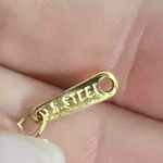 Gold Plated Blue Clover Necklace Flower Chain stainless steel womens jewelry Photo 6