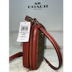 Coach 🎁New!  Micro Signature EVA Phone Crossbody in Khaki/Terracotta Msrp:$250.0 Photo 3