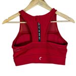 Zyia Active Red Mesh Racerback Sports Bra Medium Athletic Workout Gym Photo 3