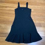 Gap Dress Womens 6 Tall Black Apron Flounce Fit & Flare Sleeveless Ruffle Hem Photo 3