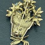 LIA Signed Pot of Flowers with Garden Tools Gold Photo 5