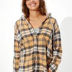 American Eagle  Plaid Hoodie Jacket Photo 2