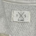 Thread & Supply Womens Fleece Pullover 1/4 Snap Mock Neck Cream Size XXL Photo 3