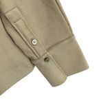COS Khaki Button Down Shirt Stretchy Minimalist Neutral Office Size Small Photo 1